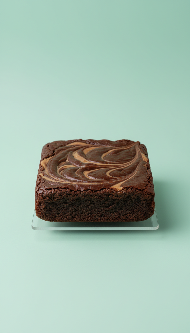Fudge Brownie with Swirl Top