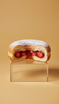 Glazed Strawberry-Filled Donut